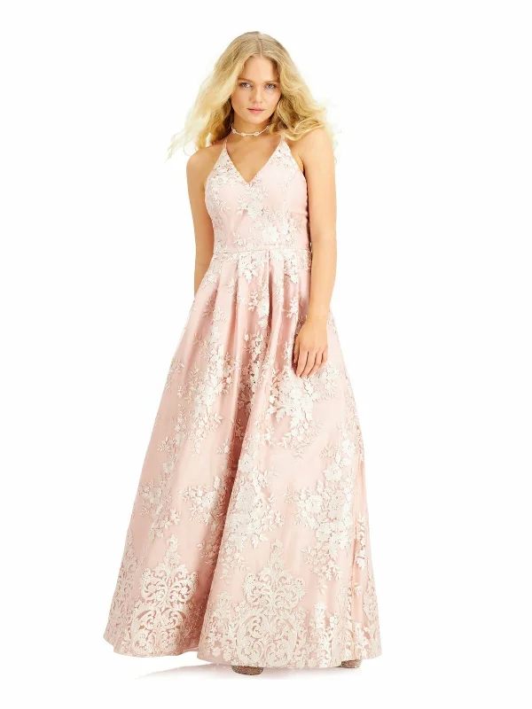 Women's Outdoor Activity Garments Clearance Event 9 - bcx blush gown with lace overlay