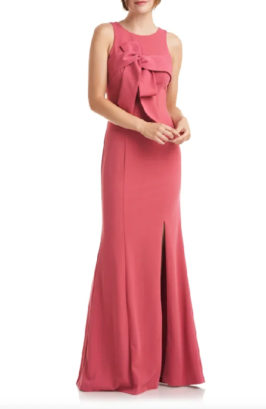 Women's Casual Attire Romantic Detailing 8 - js collections pink bow column gown