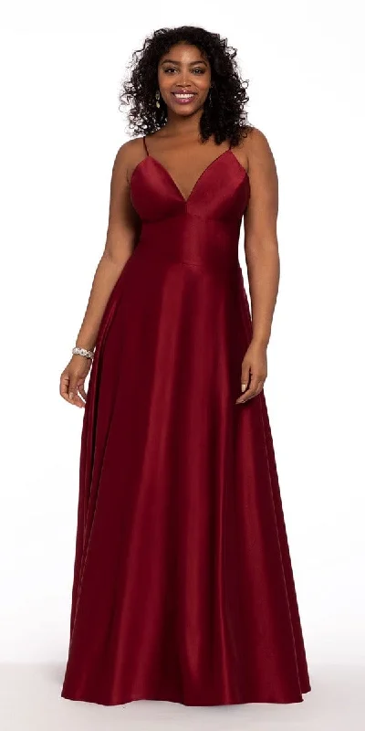 Women's Professional Attire Chic Allure Satin Spaghetti Slip Ball Gown