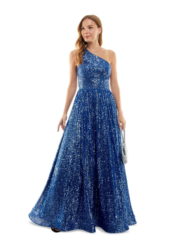 Women's Clothes For Outdoor Events Limited Styles 15 - b darlin blue one shoulder tulle gown