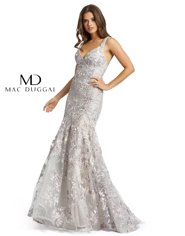 Women's Athletic Apparel Trend Alert Mac Duggal 20146 Long Formal Fitted Dress