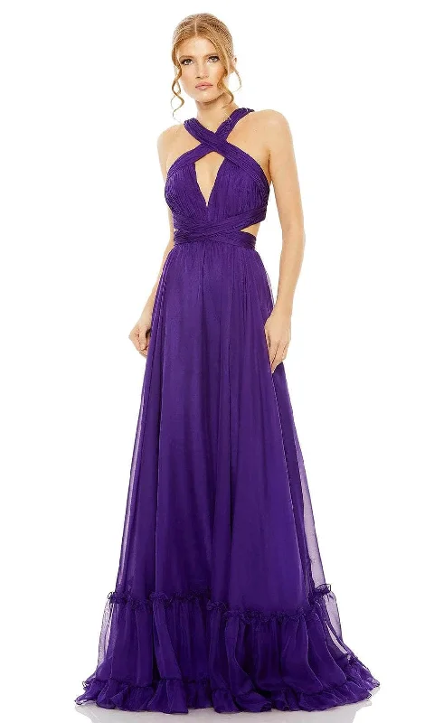 Women's High-End Clothing Stylish Savings Mac Duggal 68474 - Sleeveless Strappy Back Prom Dress