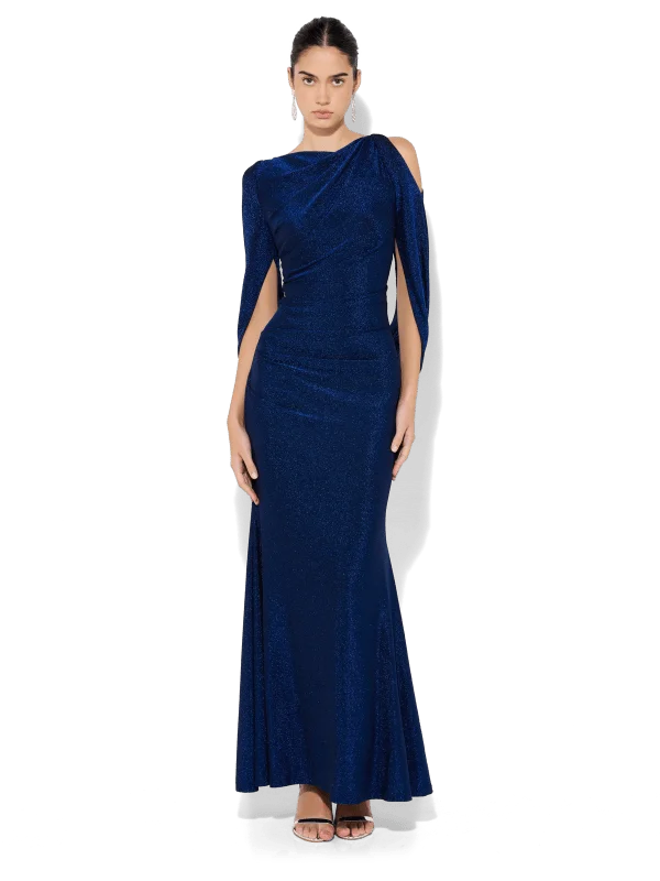 Women's Active Clothing Bold Patterns Peta Sapphire Lurex Gown