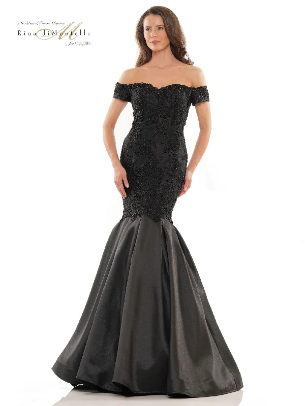 Elegant Clothing For Women Sophisticated Cut Rina di Montella Long Formal Mermaid Dress 2783