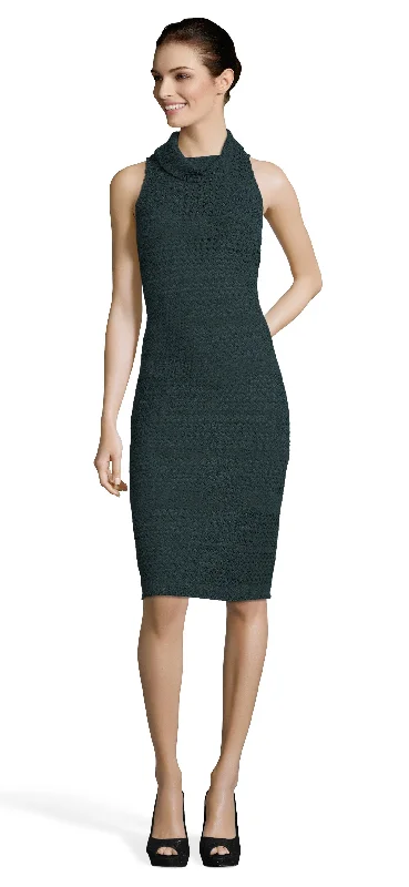 Women's Clothing For Travel Limited Time Offer Adrianna Papell - Sleeveless Cowl Neck Knit Lace Dress AP1D102617SC