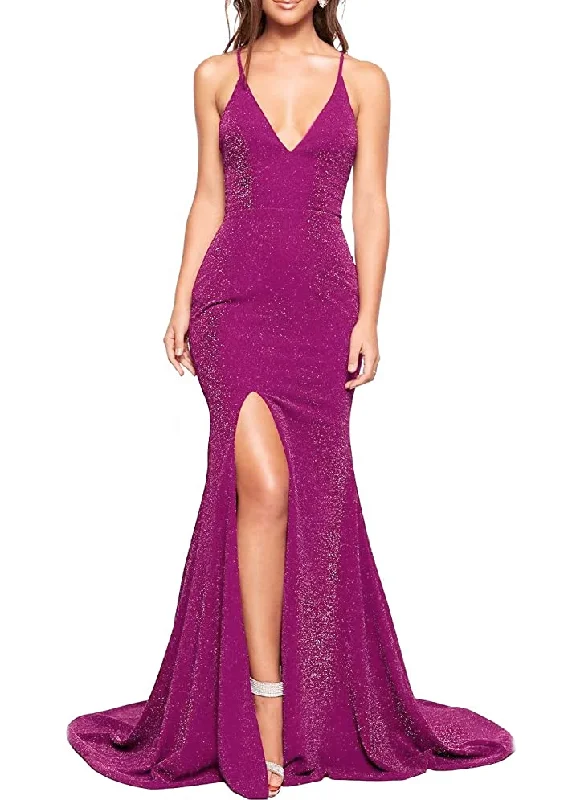 Women's Evening Garments Save On Classic Elegant Styles 2 - ssb pink glitter fitted gown