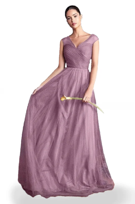 Women's Weekend Outfit Contemporary Chic 8 - la divine orchid pleated bodice tulle gown