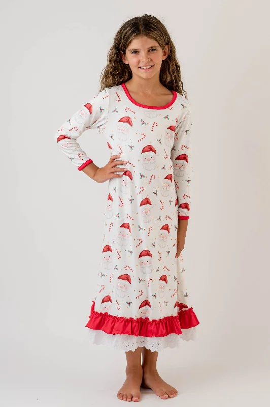 Women's Resort Apparel Gorgeous Glamour Collection SANTA & CANDY CANE NIGHTGOWN & DOLL NIGHTGOWN