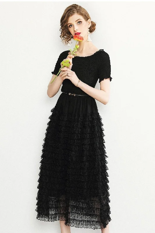 Classic Women's Clothing Styles Your Timeless Wardrobe Awaits Tiered Ruffle Maxi Dress