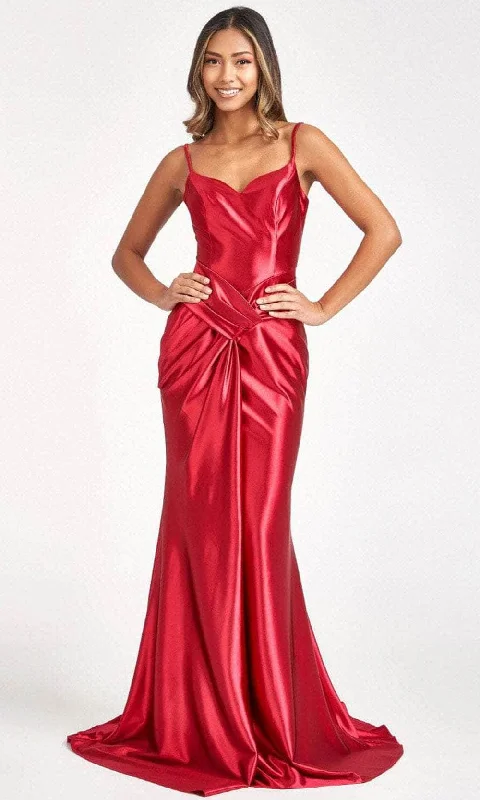 Women's Loungewear Clothes Quick Grab Deals Elizabeth K GL3044 -Sleeveless Satin Prom Dress