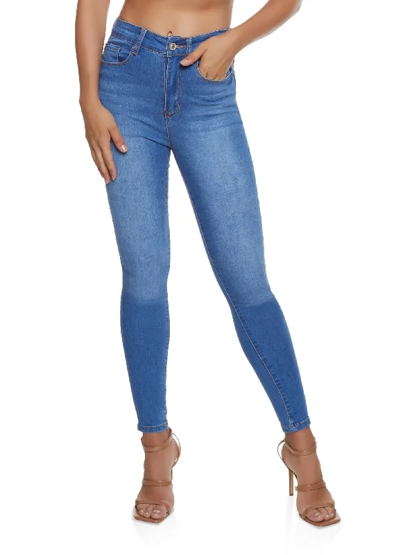 Women's Clothing Apparel Sets Evening Looks WAX Basic Skinny Jeans