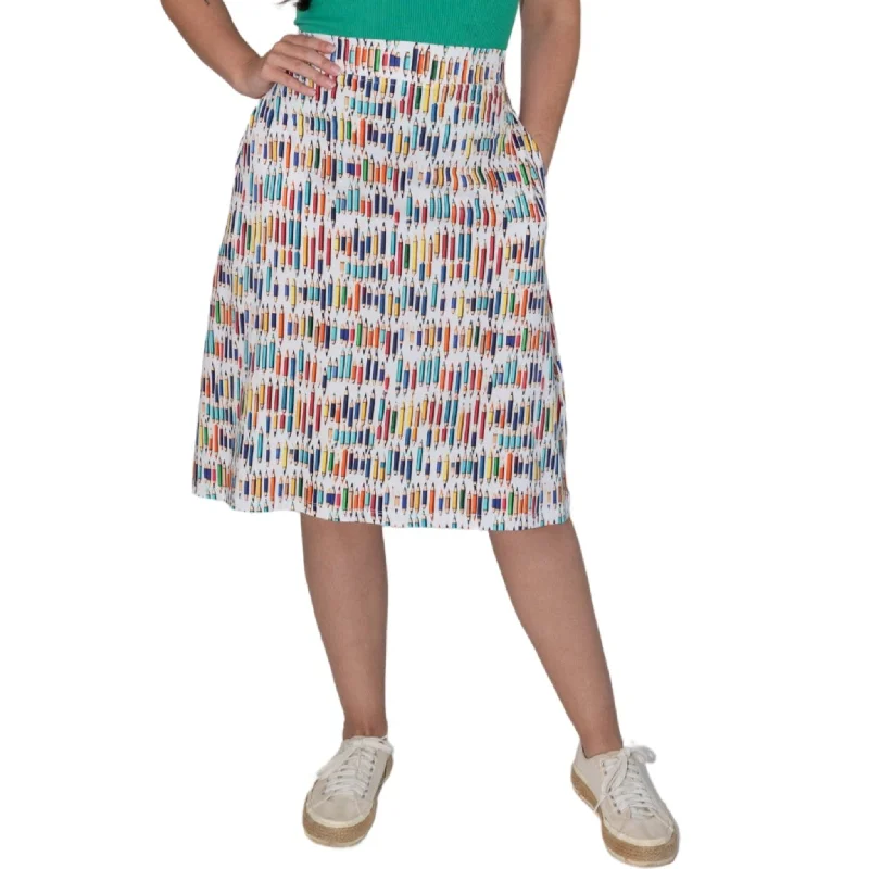 Elegant Clothing For Women Budget Friendly Fashion Colored Pencils A-Line Skirt [FINAL SALE]