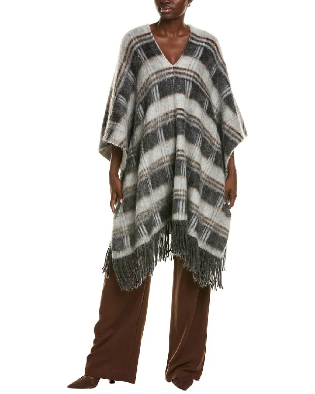 Modern Women's Apparel Trendy Threads Brunello Cucinelli Wool & Mohair-Blend Poncho