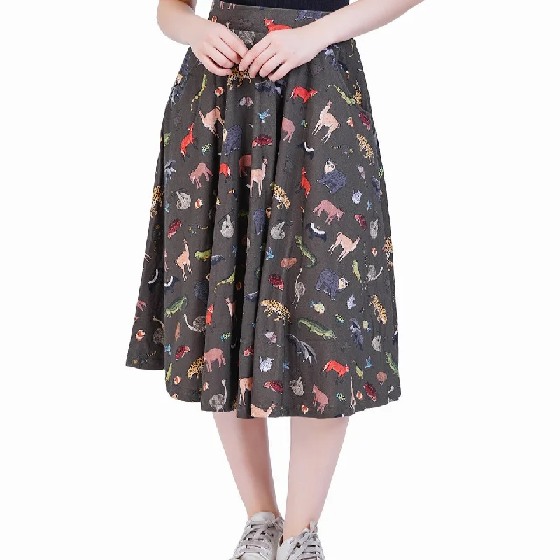 Women's Night-Out Clothes Great Deals On Ethnic Cultural Wear Safari Twirl Skirt