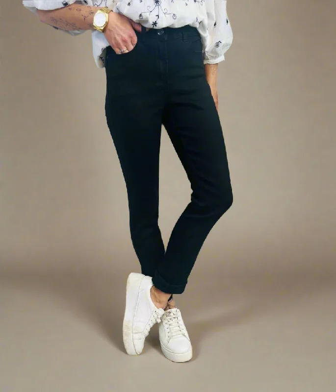 Women's Work Outfit For The Office End Of Season Sale Black Stretch Slim Leg Jeans