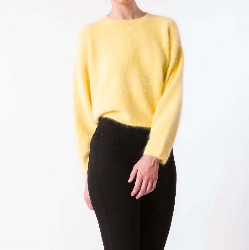 Women's Occasion Wear Clothes Wardrobe Refresh Udu Sweater In Lemon Custard