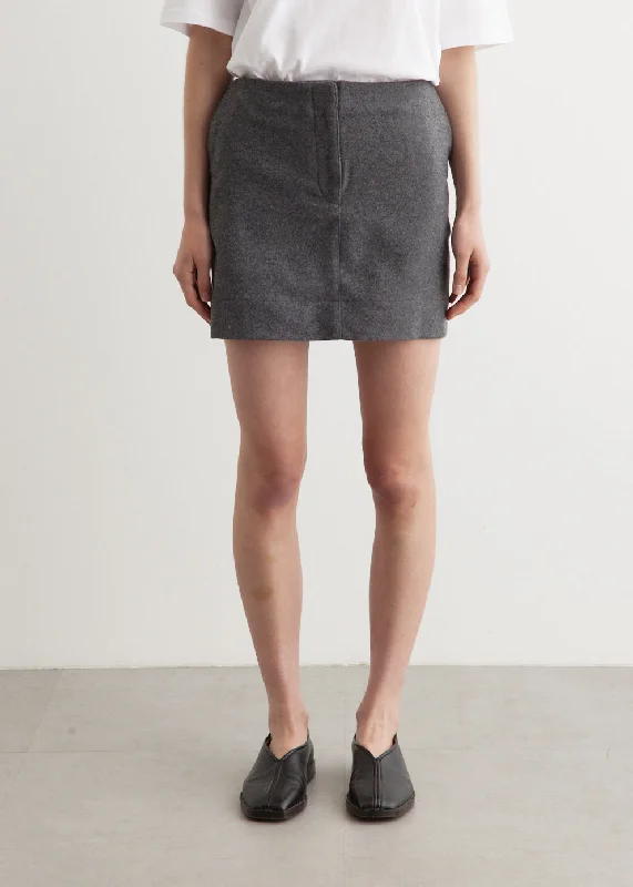 Women's Clothes For The Office Mid - Week Surprise Wool Mini Skirt