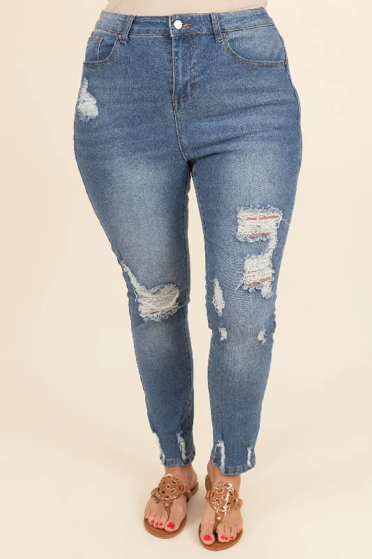 Women's Casual Attire Limited Time Offer Not Your Mom's Jeans, Medium Wash