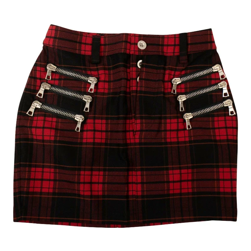 Charming Everyday Clothing For Women Cool Prices Unravel Project Checked Mini Skirt - Red/Black