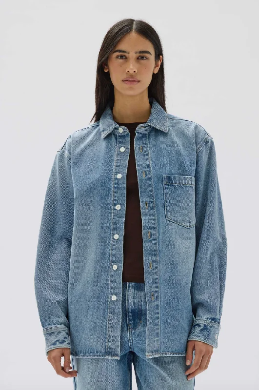 Affordable Women's Garments Discover Promotions Rylee Denim Overshirt - Indigo Fade