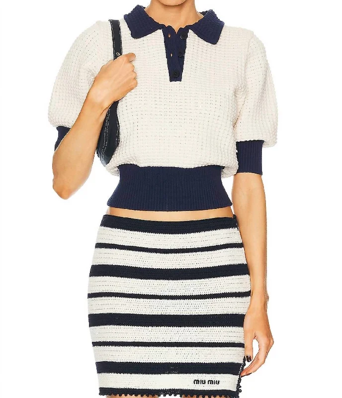 Women's Casual Outfit Must-Have Styles Altea Sweater In Ivory/navy