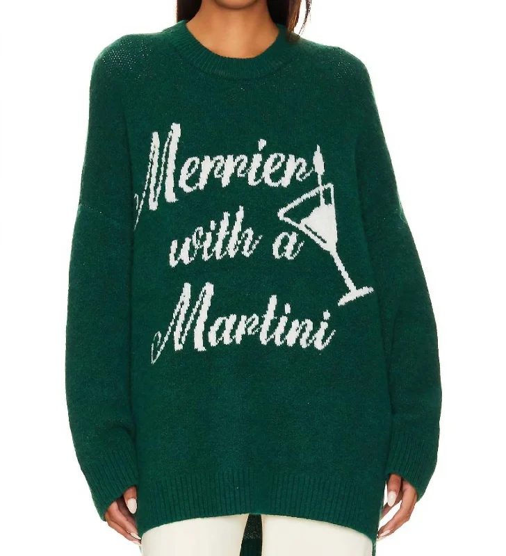 Stylish Outerwear Clothes For Women Special Offer Classic Crewneck Sweater In Martini