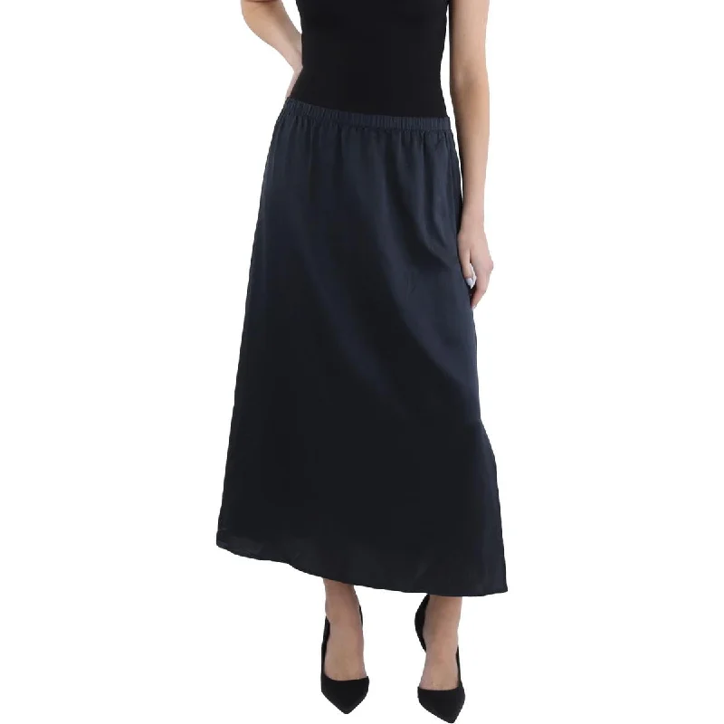 Women's Clothing Sets Trend Setting Wardrobe Womens Slip Skirt Back Slit Slip