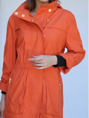 Women's Wardrobe Apparel Casual Elegance Anna Jacket- Hermes Orange