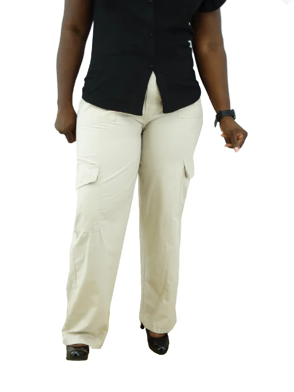 Women's Seasonal Apparel Best Deals Of The Season 180997M, Da Moda - Multi Pocket Mama Cargo Pants (Plus Size)