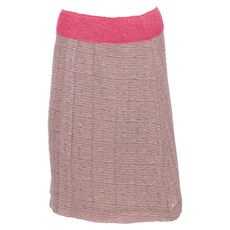 Women's Vintage Clothes Today Only Miu Miu Knee Length Skirt in Pink Polyamide