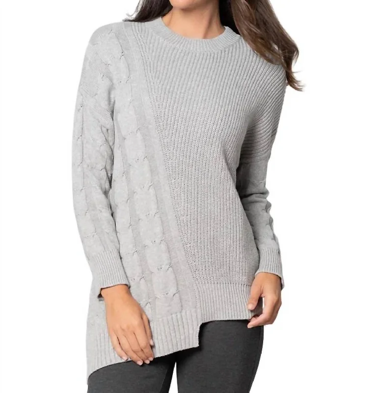 Women's Everyday Garments Style Versatile Women's Collection Made You Look Sweater In Light Gray