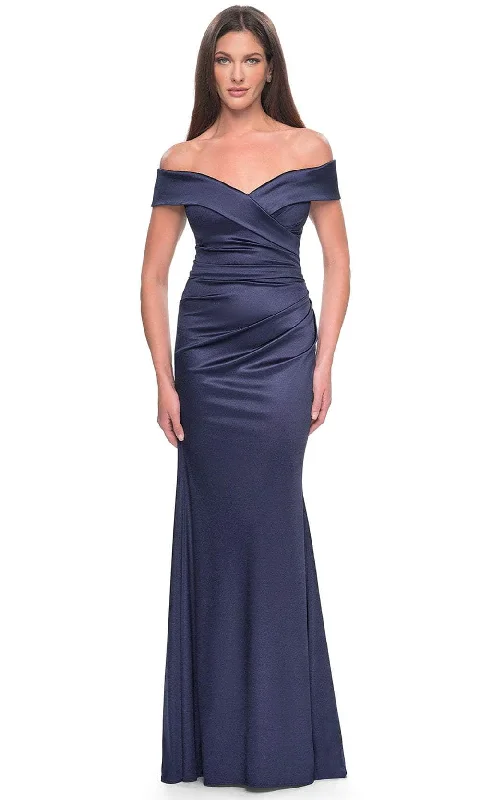 Timeless Women's Clothes Vintage Inspired Fashion Sale La Femme 31621 - Satin Mermaid Evening Dress